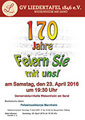 GV Liedertafel: Jahreskonzert  -  170 Jahre